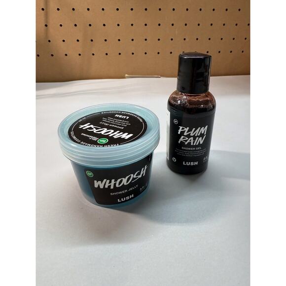 NEW Lush Handmade Cosmetics Lot Whoosh Shower Jelly Plum Rain Shower Gel - Picture 1 of 5